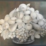 Corbeille, C. Albagli,huile sur toile, 56x40