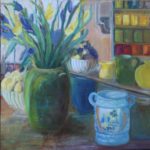 Iris, S. Arthus Bertrand, technique mixte, 60x60
