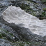 La forme de l'eau - vidéo platre dans rivière